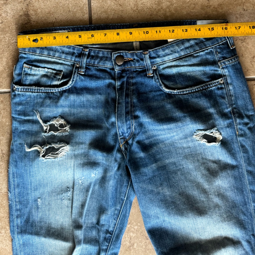 Mauro M. Grifoni Denim Streetwear Women’s 29 Distressed Jeans High End Italy - Picture 10 of 14